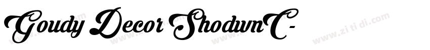 Goudy Decor ShodwnC字体转换